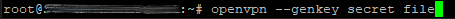 unifi ssh udm openvpn genkey secret file